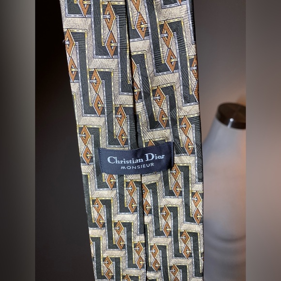 Dior - Abstract 100% Silk Tie - OS - Picture 2 of 3